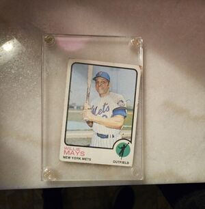 1973 Topps #305 Willie Mays Mets Baseball Card